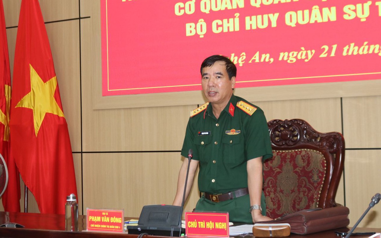 Sắp xếp cơ quan Quân sự địa phương: Khẩn trương hoàn chỉnh Đề án nhân sự; giải quyết tốt chế độ cho cán bộ dôi dư
