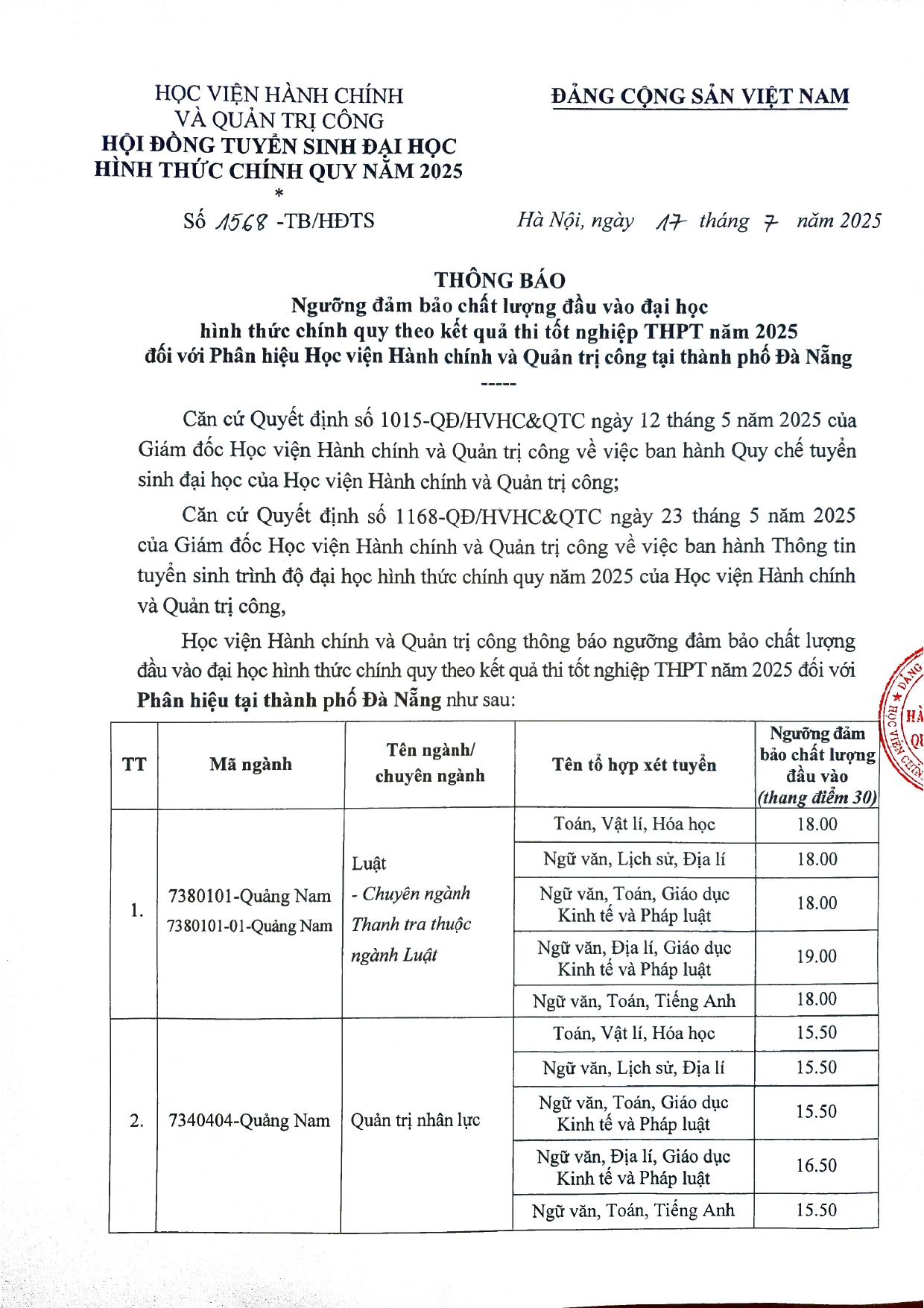 Điểm sàn tuyển sinh năm 2025 của Học viện Hành chính và Quản trị công- Ảnh 8. Điểm sàn tuyển sinh năm 2025 của Học viện Hành chính và Quản trị công- Ảnh 8.