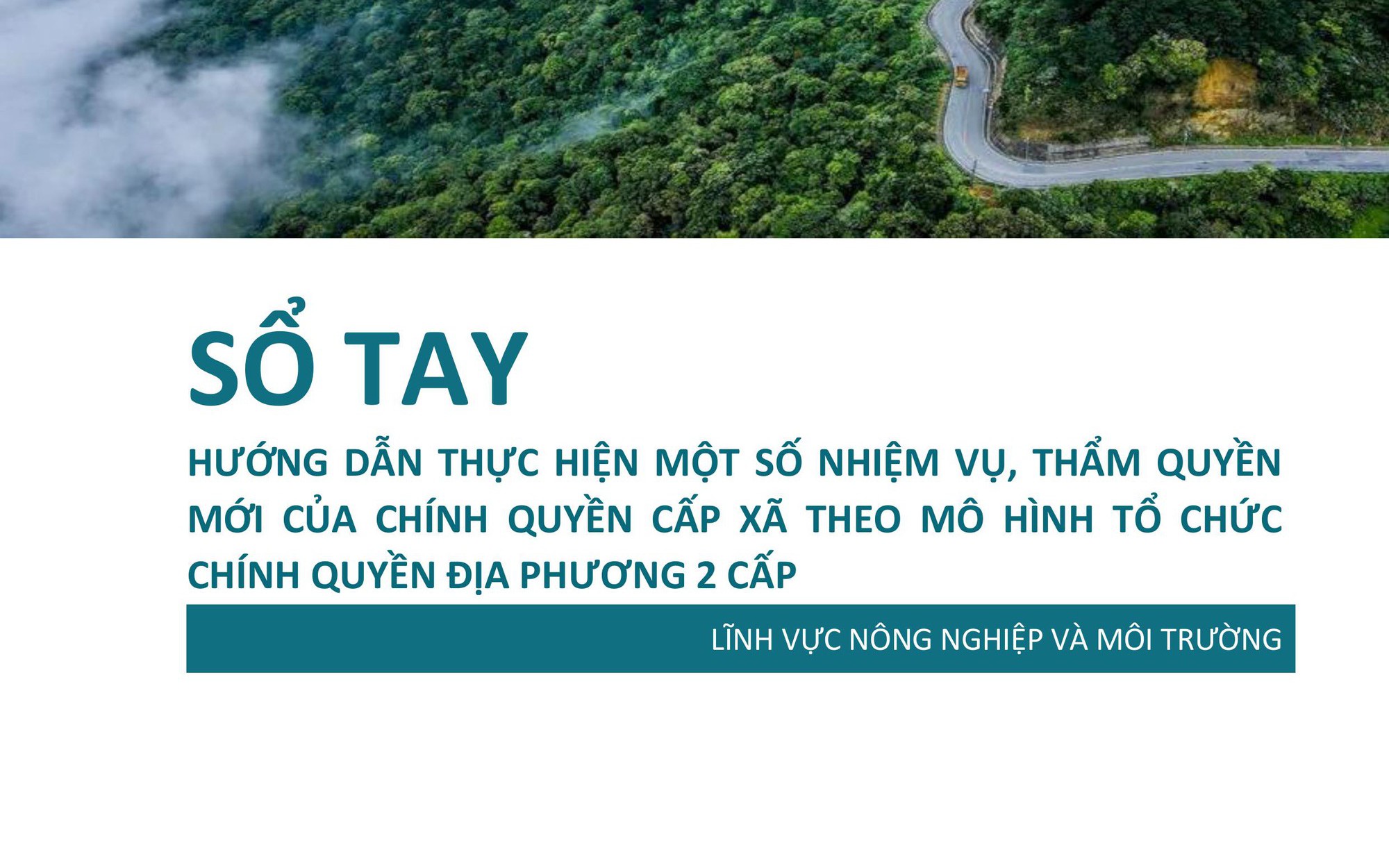TOÀN VĂN: Sổ tay hướng dẫn thực hiện nhiệm vụ mới của cấp xã - lĩnh vực NÔNG NGHIỆP và MÔI TRƯỜNG
