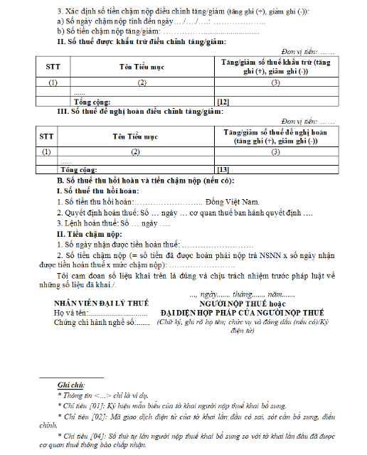 Hướng dẫn khai tờ khai bổ sung hồ sơ khai thuế mẫu số 01/KHBS- Ảnh 3.
