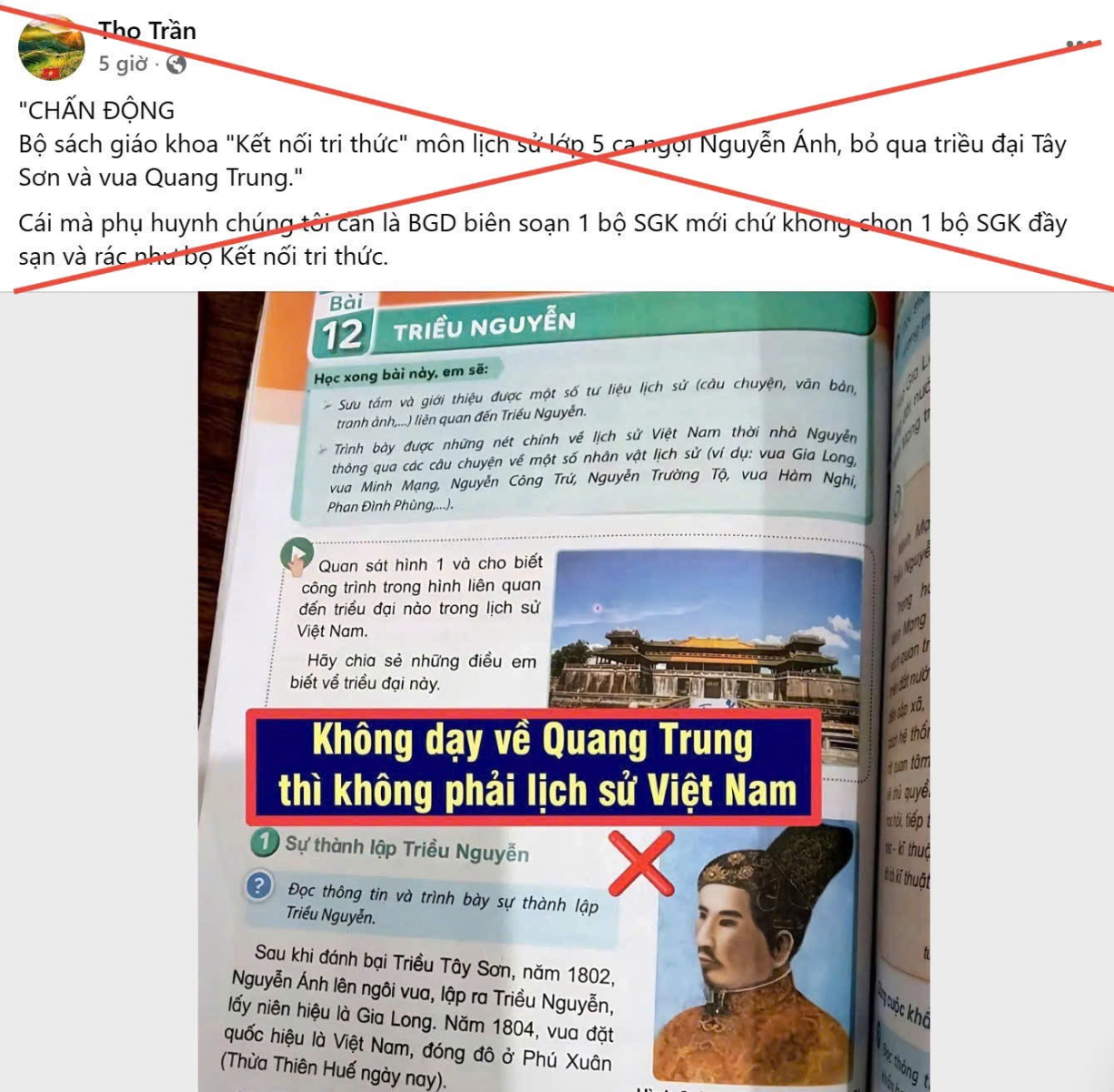 Bộ GDĐT: Cảnh báo thông tin, bình luận thất thiệt, xuyên tạc nội dung lịch sử trong sách giáo khoa.- Ảnh 3.