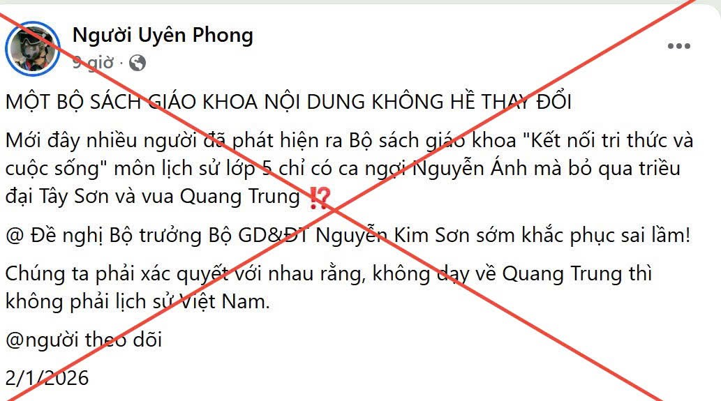 Bộ GDĐT: Cảnh báo thông tin, bình luận thất thiệt, xuyên tạc nội dung lịch sử trong sách giáo khoa.- Ảnh 6.