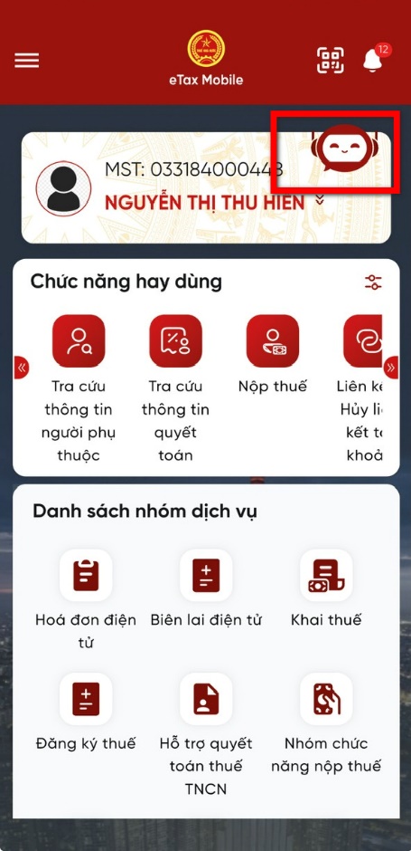 Hướng dẫn sử dụng trợ lý ảo trên ứng dụng Etax Mobile- Ảnh 2.