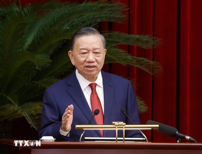 TOÀN VĂN: PHÁT BIỂU BẾ MẠC HỘI NGHỊ TRUNG ƯƠNG 4 CỦA TỔNG BÍ THƯ, CHỦ TỊCH NƯỚC TÔ LÂM- Ảnh 1.