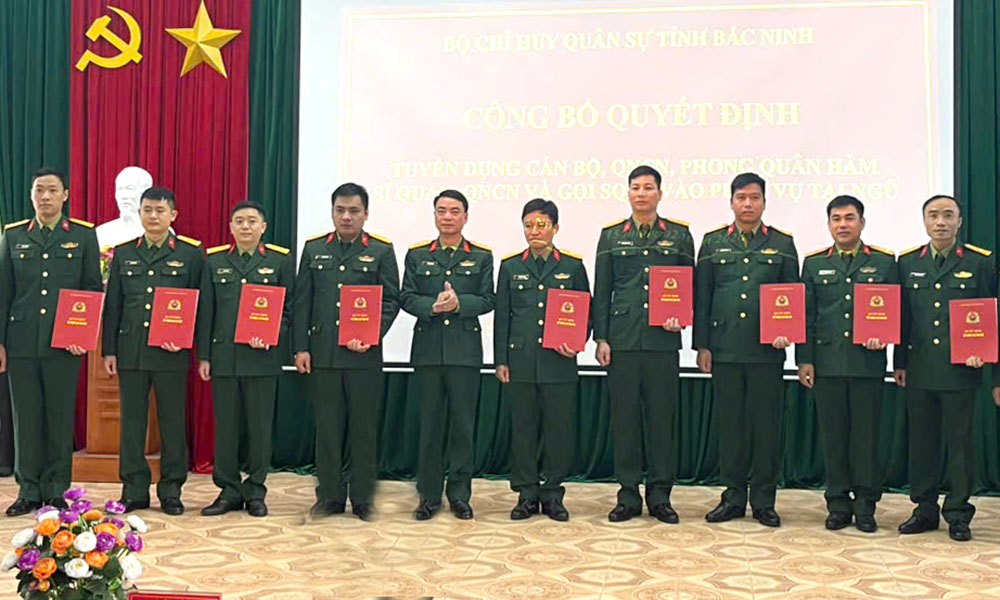 Tuyển dụng 241 cán bộ, quân nhân chuyên nghiệp cho Ban Chỉ huy Quân sự cấp xã- Ảnh 1.