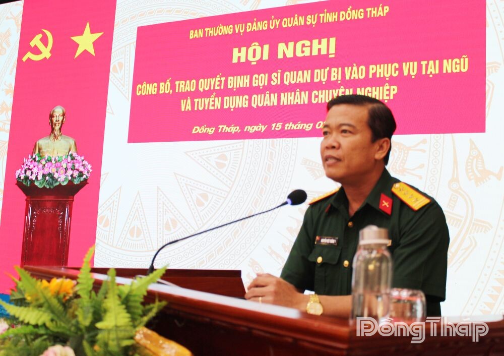 Bổ nhiệm 210 quân nhân chuyên nghiệp làm Phó Chỉ huy trưởng, Trợ lý... gọi 178 sĩ quan dự bị vào phục vụ tại ngũ- Ảnh 4.