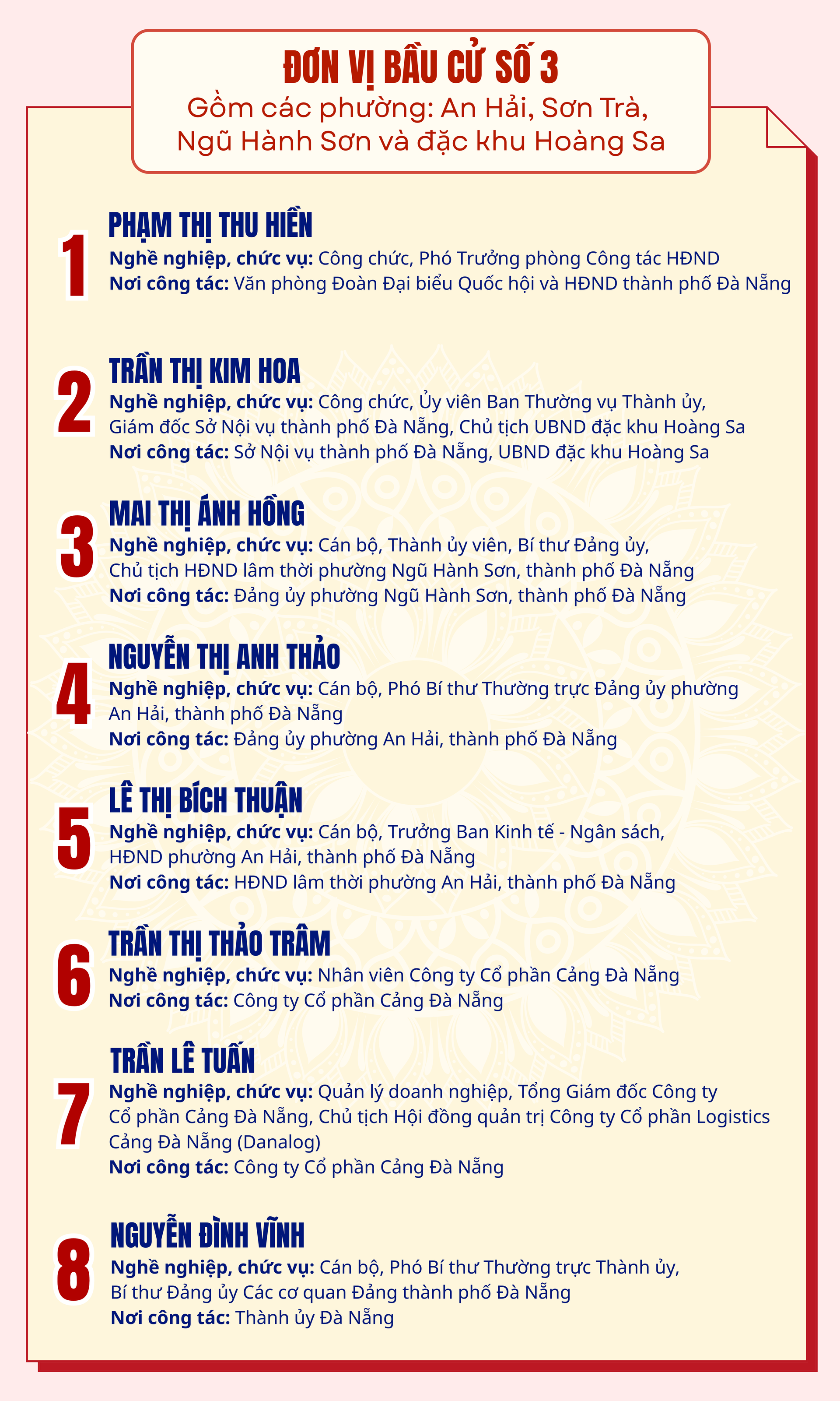 Danh sách những người ứng cử đại biểu HĐND TP Đà Nẵng nhiệm kỳ 2026-2031- Ảnh 3.