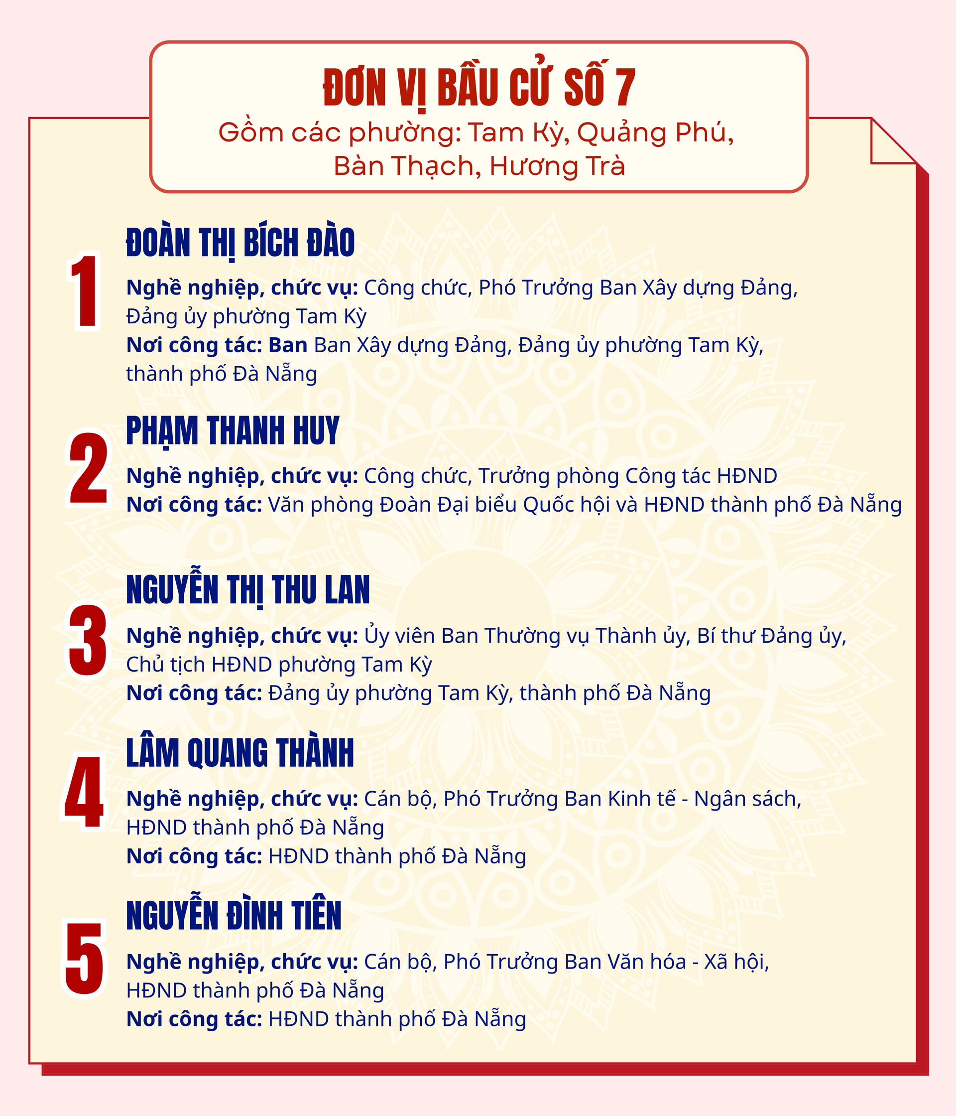 Danh sách những người ứng cử đại biểu HĐND TP Đà Nẵng nhiệm kỳ 2026-2031- Ảnh 7.