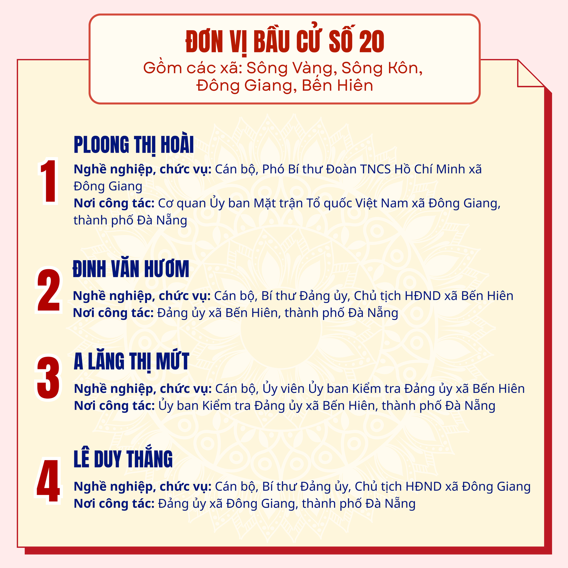 Danh sách những người ứng cử đại biểu HĐND TP Đà Nẵng nhiệm kỳ 2026-2031- Ảnh 20.