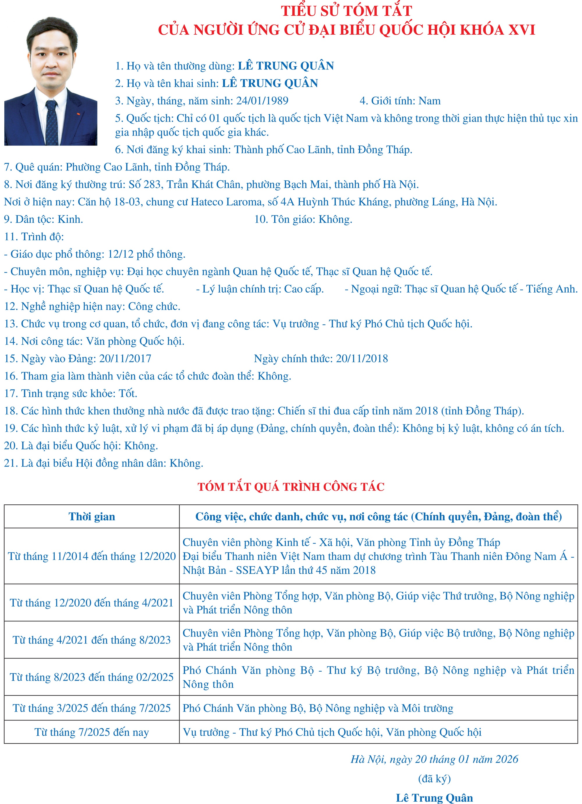 Tiểu sử tóm tắt những người ứng cử đại biểu Quốc hội khóa XVI tại Đồng Tháp- Ảnh 8.