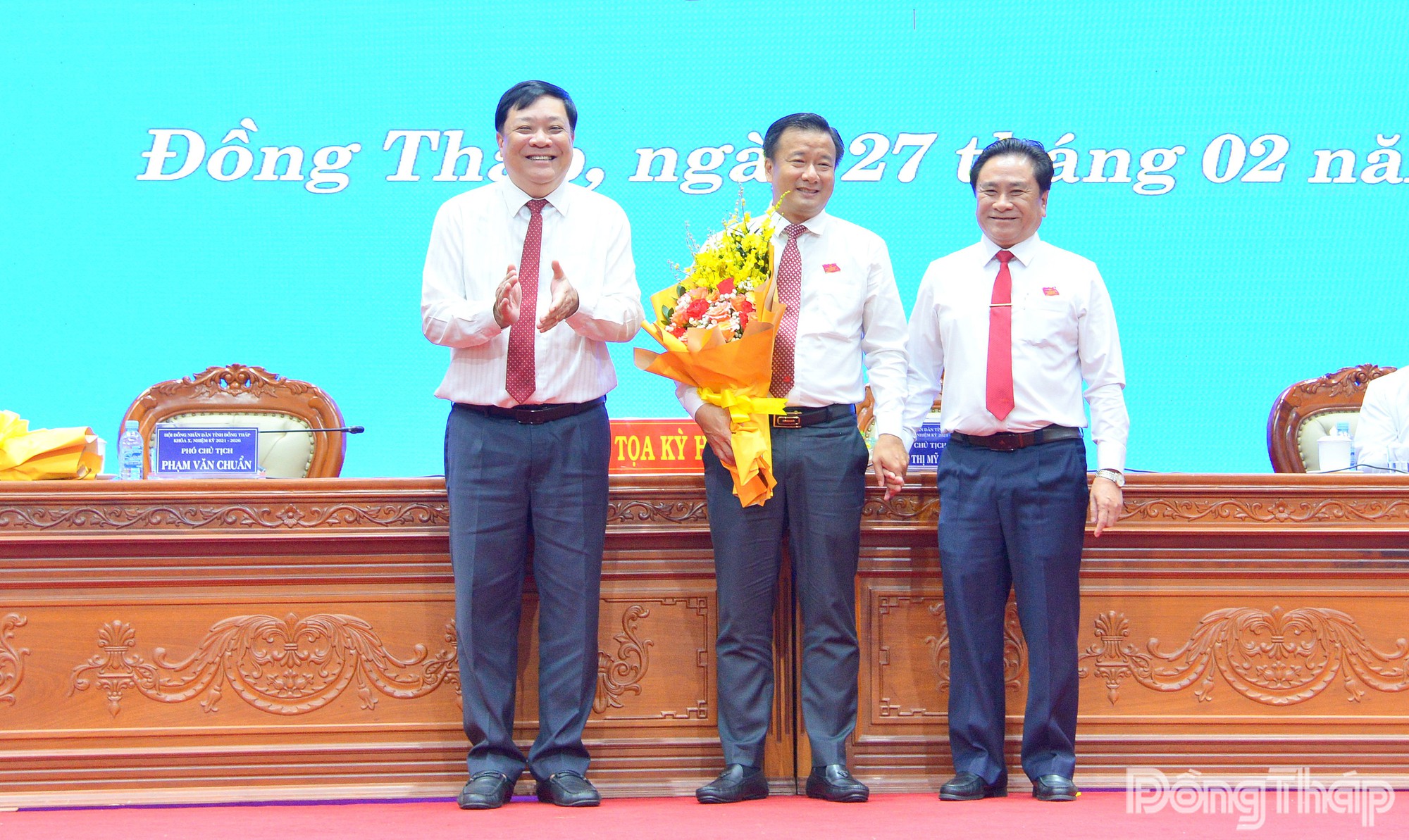 Đồng chí Nguyễn Phước Thiện được bầu giữ chức Phó Chủ tịch UBND tỉnh Đồng Tháp- Ảnh 3. Đồng chí Nguyễn Phước Thiện được bầu giữ chức Phó Chủ tịch UBND tỉnh Đồng Tháp- Ảnh 3.