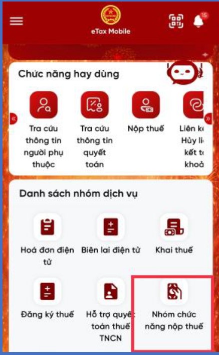 Hướng dẫn liên kết tài khoản ngân hàng với Etax Mobile- Ảnh 1.
