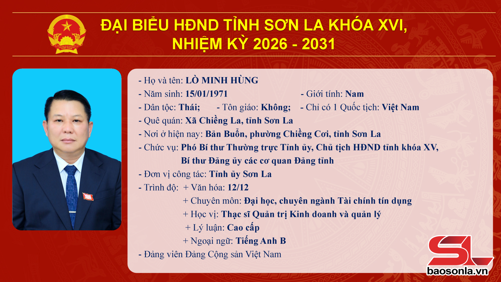 Danh sách trúng cử đại biểu HĐND tỉnh Sơn La nhiệm kỳ 2026-2031- Ảnh 1.