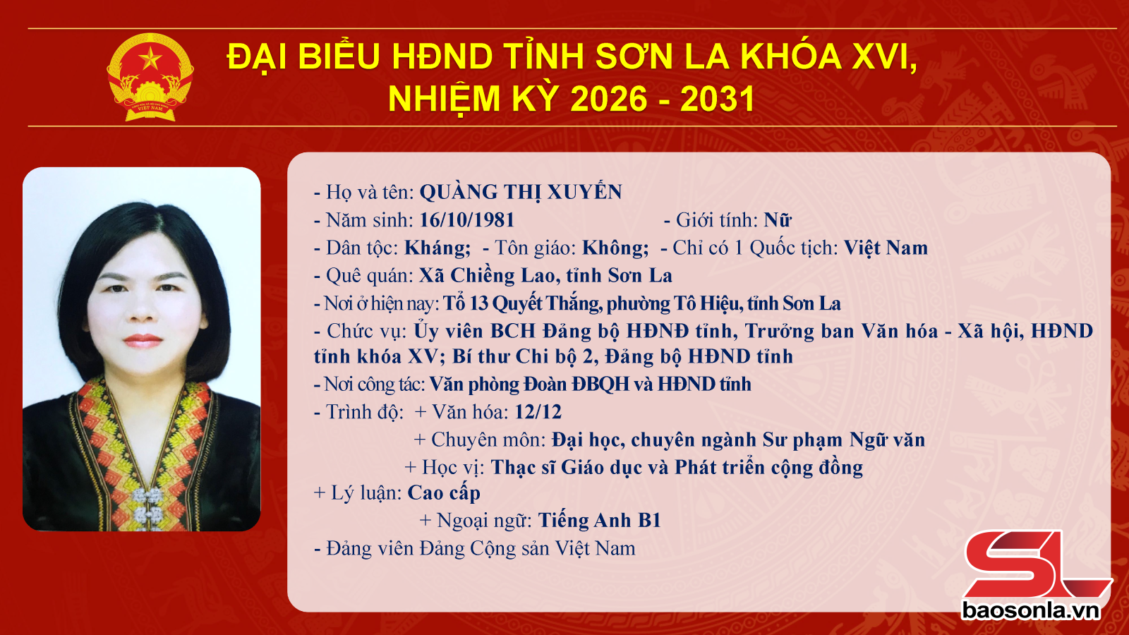Danh sách trúng cử đại biểu HĐND tỉnh Sơn La nhiệm kỳ 2026-2031- Ảnh 11.