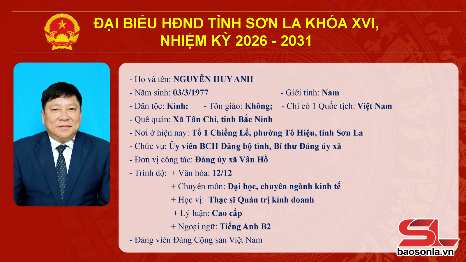Danh sách trúng cử đại biểu HĐND tỉnh Sơn La nhiệm kỳ 2026-2031- Ảnh 16.