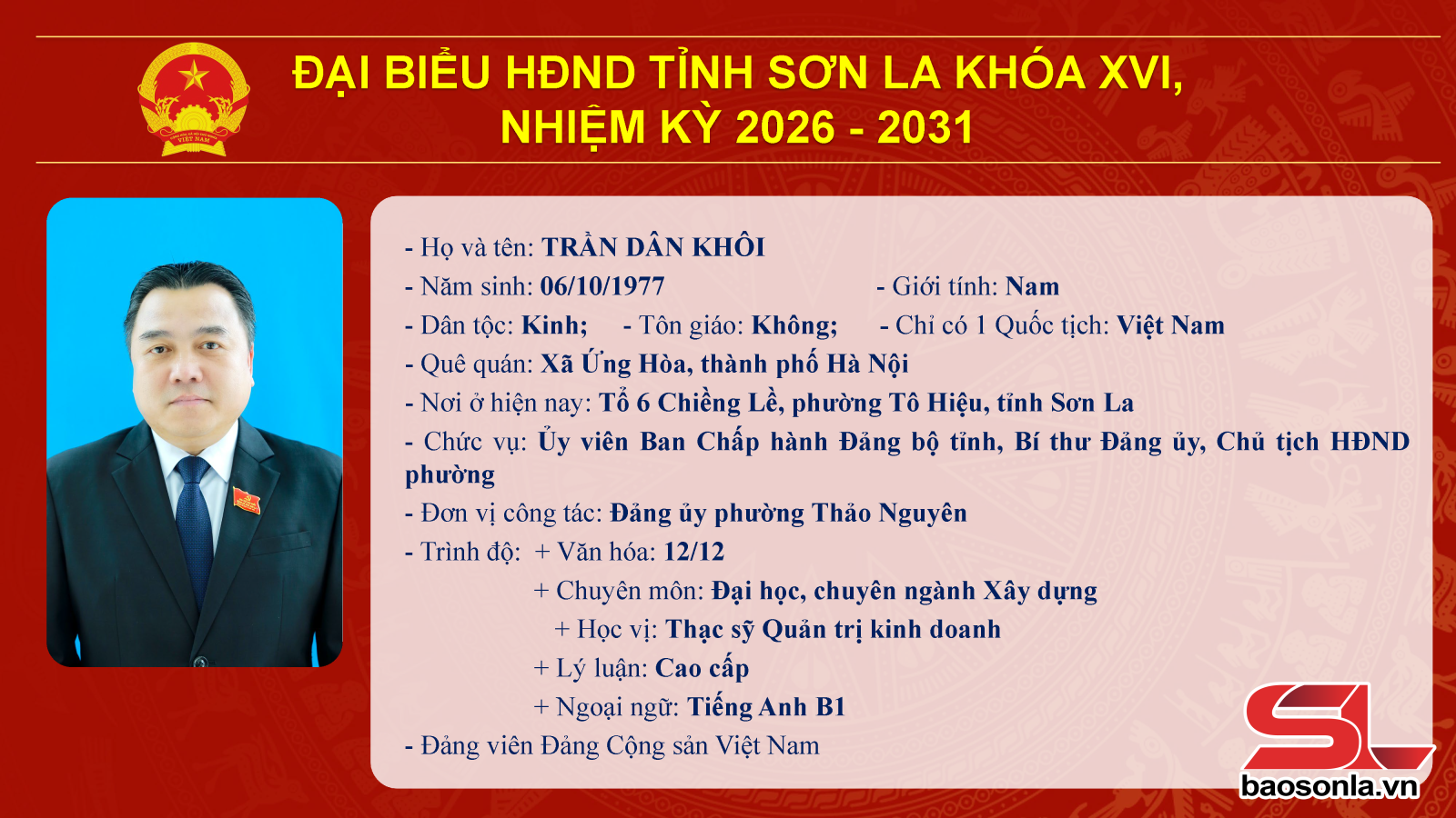 Danh sách trúng cử đại biểu HĐND tỉnh Sơn La nhiệm kỳ 2026-2031- Ảnh 21.