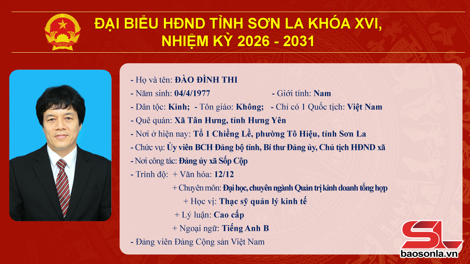 Danh sách trúng cử đại biểu HĐND tỉnh Sơn La nhiệm kỳ 2026-2031- Ảnh 23.