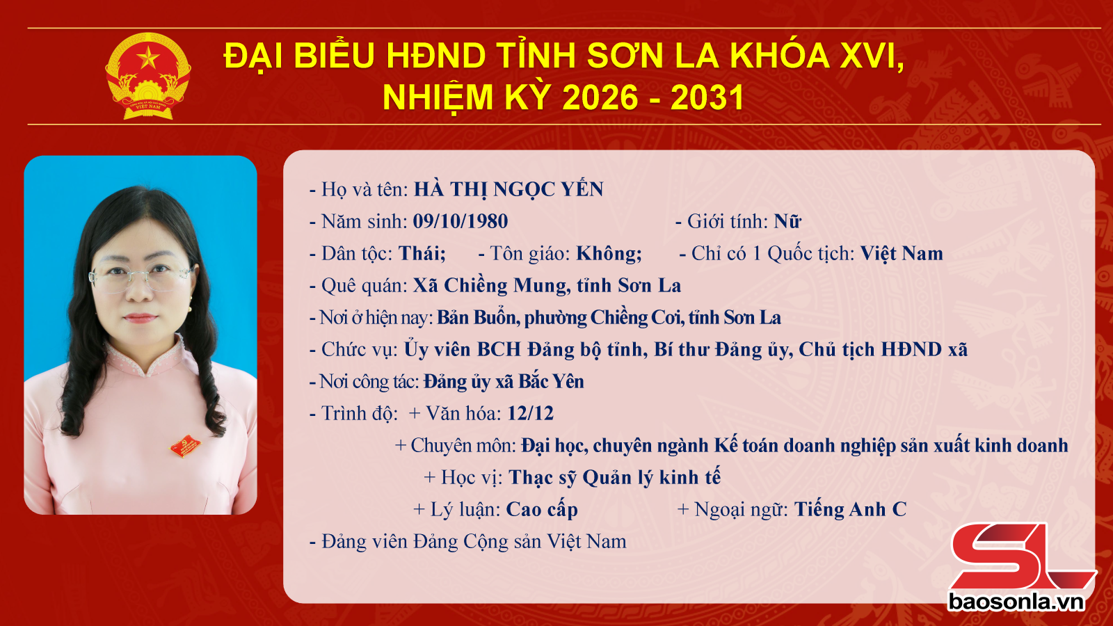 Danh sách trúng cử đại biểu HĐND tỉnh Sơn La nhiệm kỳ 2026-2031- Ảnh 25.