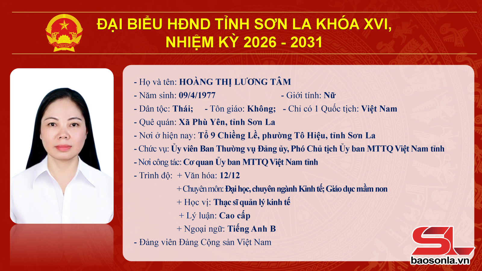Danh sách trúng cử đại biểu HĐND tỉnh Sơn La nhiệm kỳ 2026-2031- Ảnh 26.