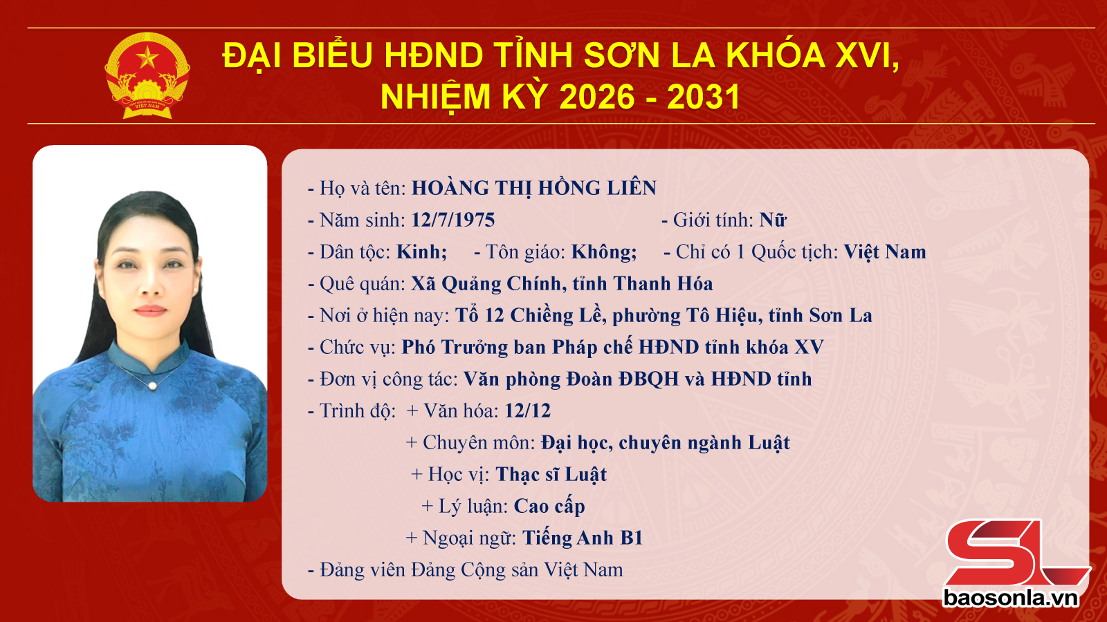 Danh sách trúng cử đại biểu HĐND tỉnh Sơn La nhiệm kỳ 2026-2031- Ảnh 28.