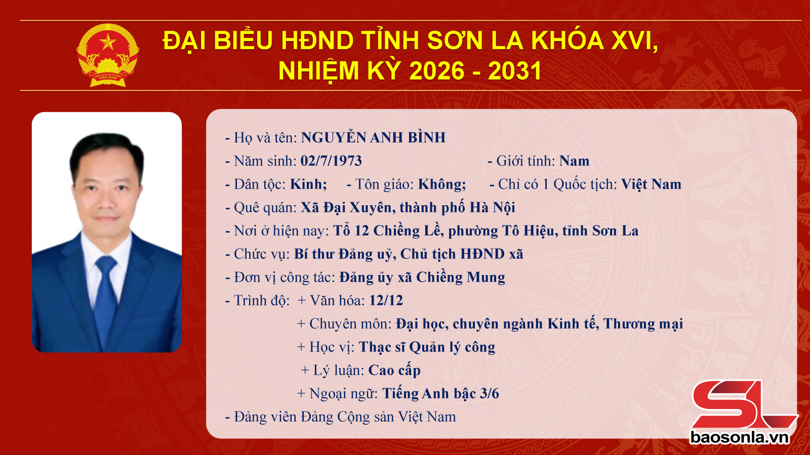 Danh sách trúng cử đại biểu HĐND tỉnh Sơn La nhiệm kỳ 2026-2031- Ảnh 29.
