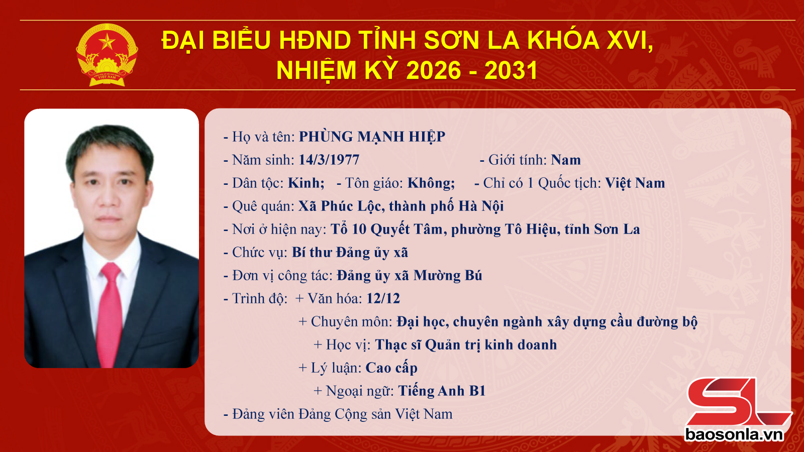 Danh sách trúng cử đại biểu HĐND tỉnh Sơn La nhiệm kỳ 2026-2031- Ảnh 31.