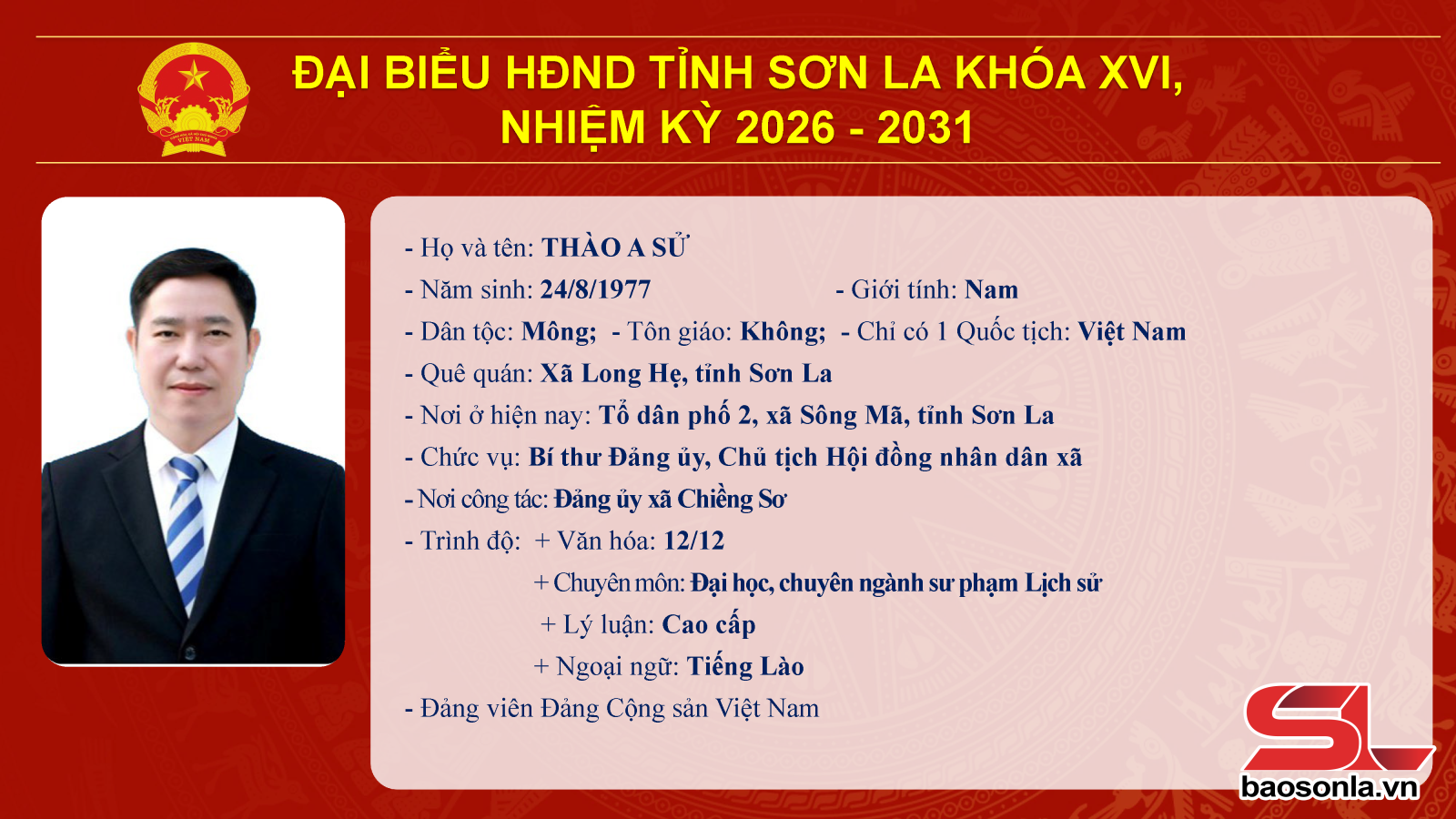 Danh sách trúng cử đại biểu HĐND tỉnh Sơn La nhiệm kỳ 2026-2031- Ảnh 32.