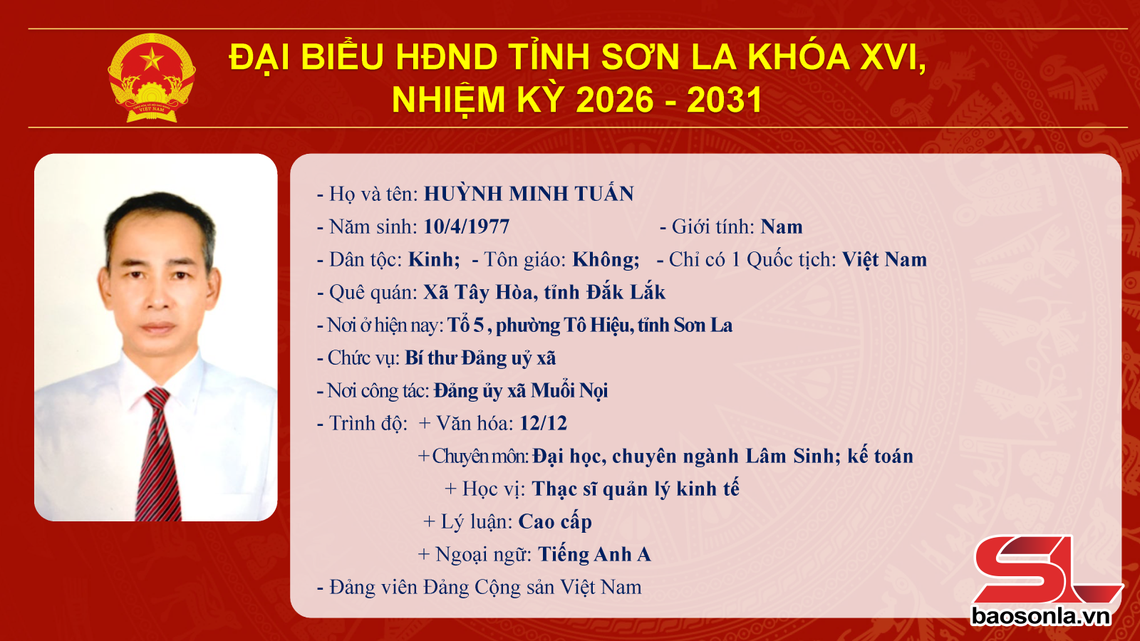Danh sách trúng cử đại biểu HĐND tỉnh Sơn La nhiệm kỳ 2026-2031- Ảnh 35.