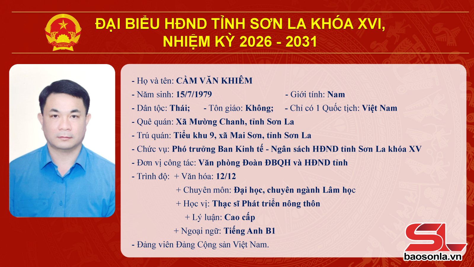 Danh sách trúng cử đại biểu HĐND tỉnh Sơn La nhiệm kỳ 2026-2031- Ảnh 39.