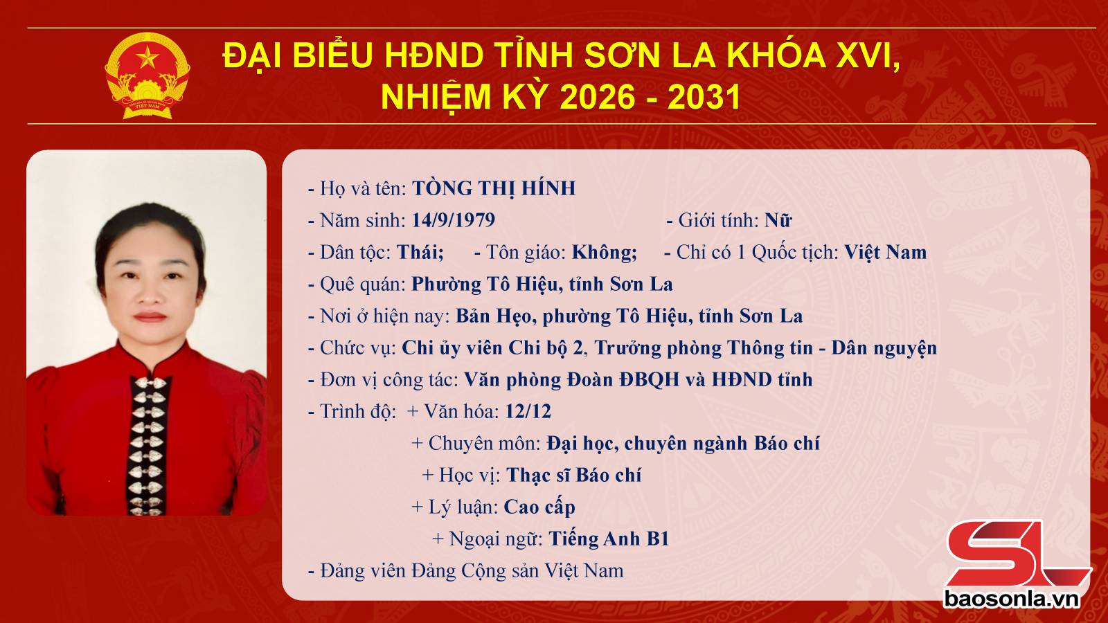 Danh sách trúng cử đại biểu HĐND tỉnh Sơn La nhiệm kỳ 2026-2031- Ảnh 43.