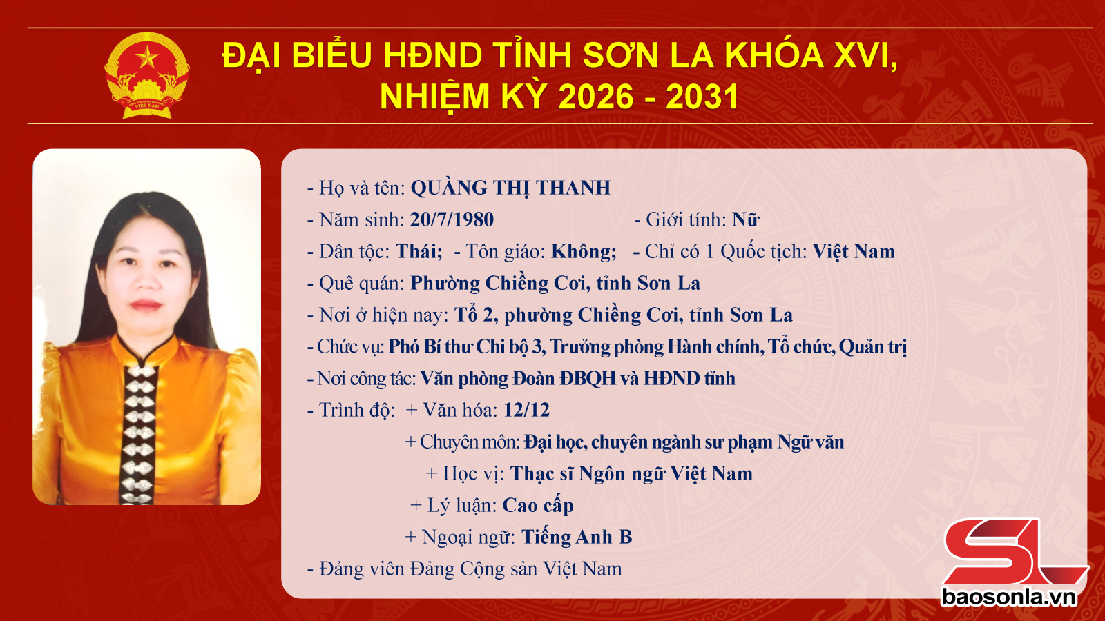 Danh sách trúng cử đại biểu HĐND tỉnh Sơn La nhiệm kỳ 2026-2031- Ảnh 44.