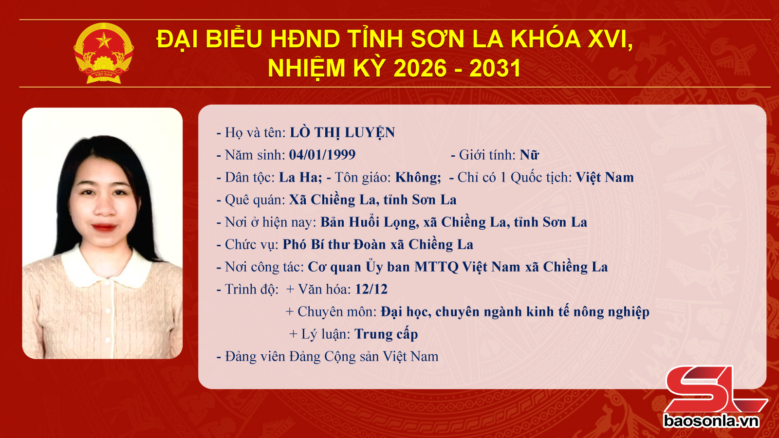 Danh sách trúng cử đại biểu HĐND tỉnh Sơn La nhiệm kỳ 2026-2031- Ảnh 49.
