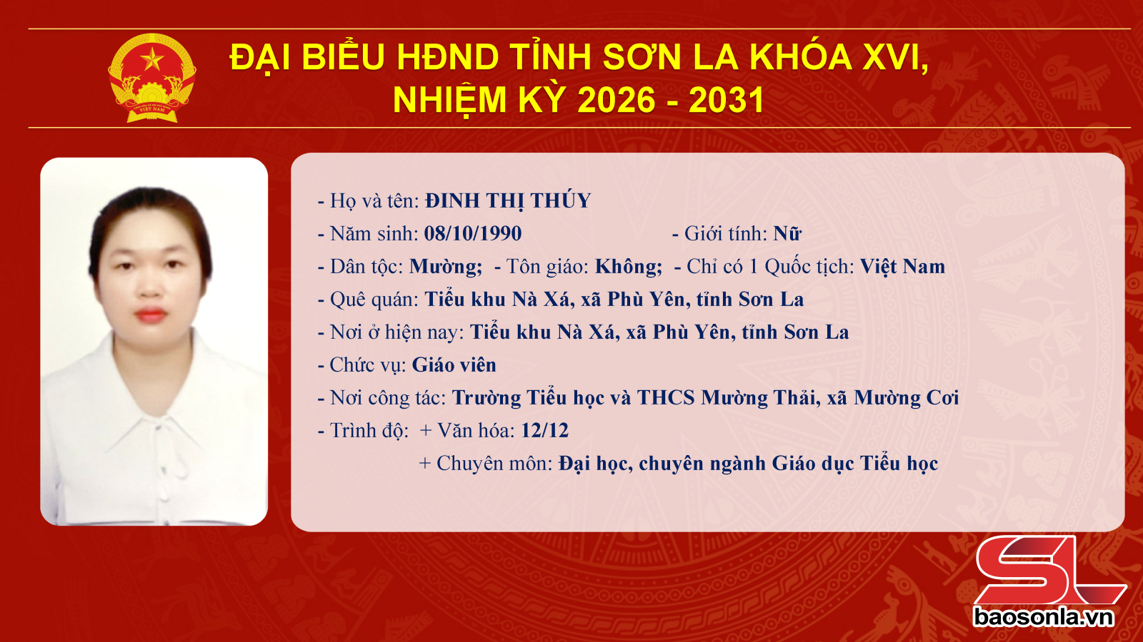 Danh sách trúng cử đại biểu HĐND tỉnh Sơn La nhiệm kỳ 2026-2031- Ảnh 51.