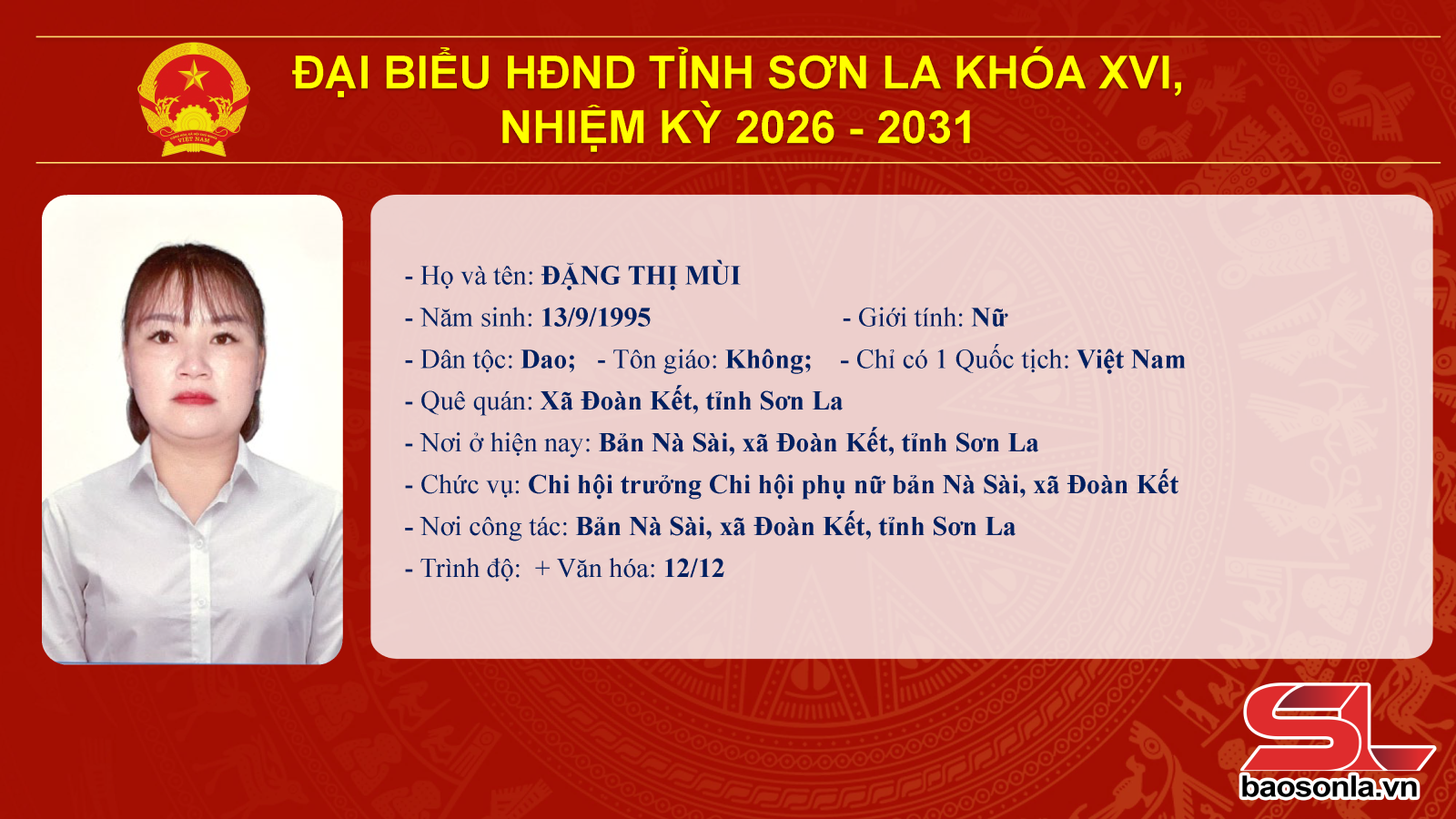 Danh sách trúng cử đại biểu HĐND tỉnh Sơn La nhiệm kỳ 2026-2031- Ảnh 52.