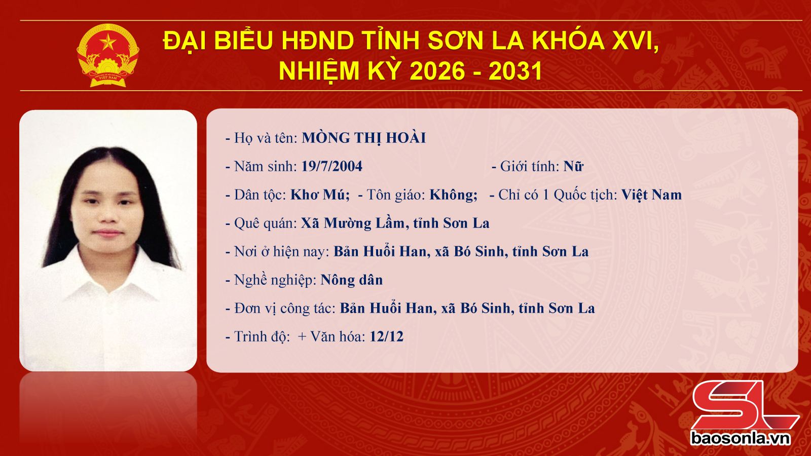 Danh sách trúng cử đại biểu HĐND tỉnh Sơn La nhiệm kỳ 2026-2031- Ảnh 54.