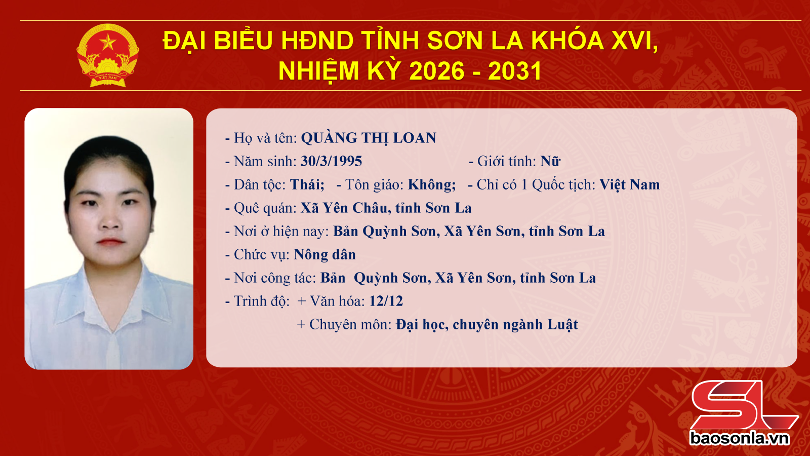 Danh sách trúng cử đại biểu HĐND tỉnh Sơn La nhiệm kỳ 2026-2031- Ảnh 55.