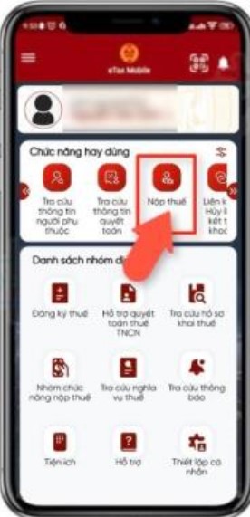 Hướng dẫn nộp thuế trên Etax mobile - Ảnh 1.