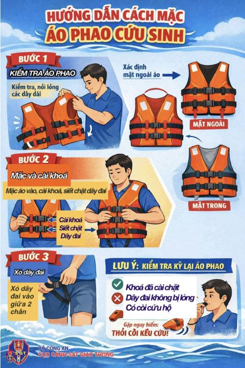 Mức phạt hành vi không mặc áo phao khi tham gia giao thông trên phương tiện thủy- Ảnh 1.