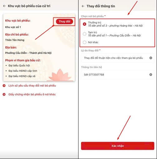 Hướng dẫn cử tri thay đổi nơi bỏ phiếu, xem danh sách người ứng cử trên VNeID- Ảnh 2.