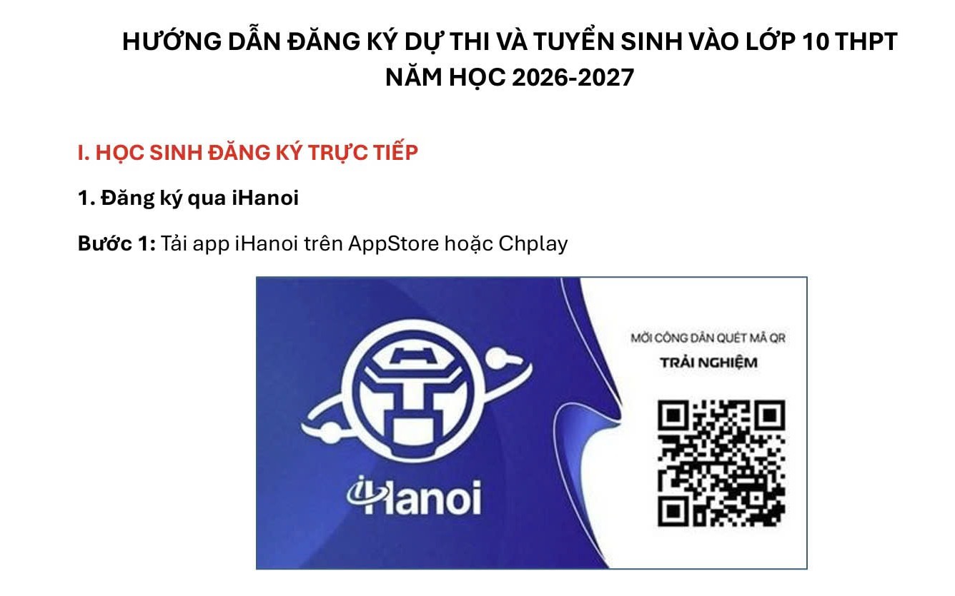 Hướng dẫn chi tiết quy trình đăng ký trực tuyến tuyển sinh lớp 10 Hà Nội