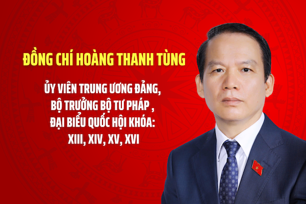 TIỂU SỬ ĐỒNG CHÍ HOÀNG THANH TÙNG, BỘ TRƯỞNG BỘ TƯ PHÁP- Ảnh 1.