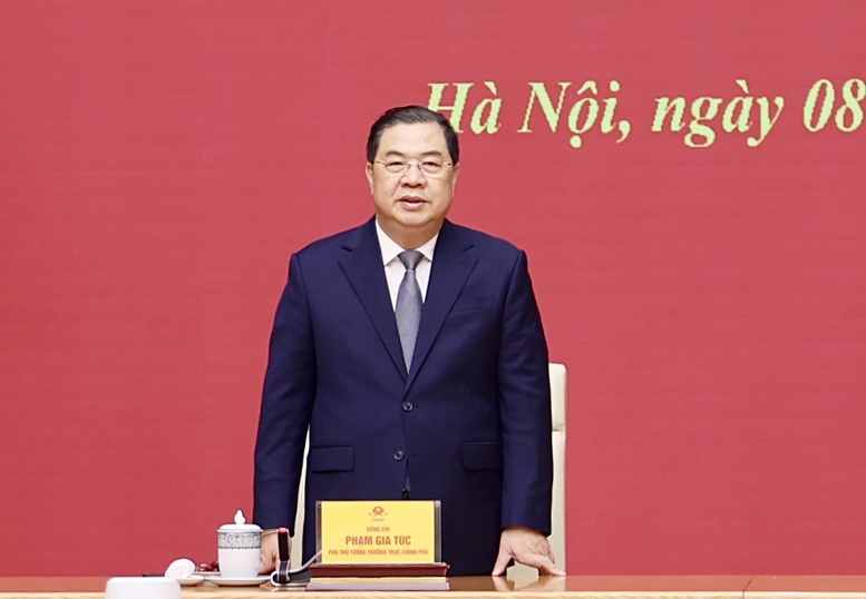 PHÓ THỦ TƯỚNG THƯỜNG TRỰC CHÍNH PHỦ PHẠM GIA TÚC TRAO QUYẾT ĐỊNH BỔ NHIỆM ĐỒNG CHÍ ĐÔN TUẤN PHONG GIỮ CHỨC PHÓ CHỦ NHIỆM VĂN PHÒNG CHÍNH PHỦ- Ảnh 2.