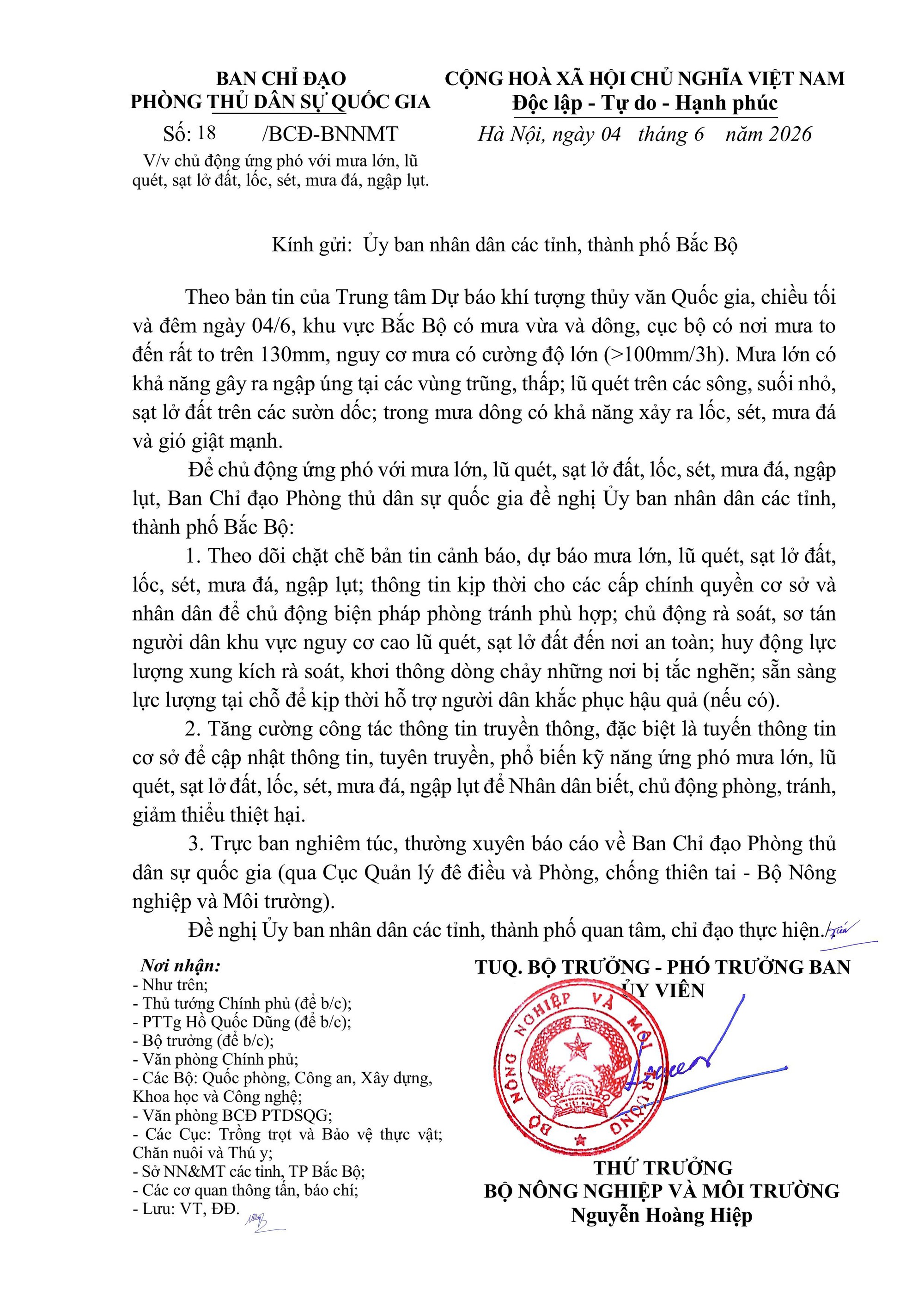 Tin ÁP THẤP NHIỆT ĐỚI; cảnh báo MƯA LỚN, LŨ QUÉT, SẠT LỞ ĐẤT, NGẬP LỤT và các chỉ đạo, hướng dẫn ứng phó- Ảnh 5.