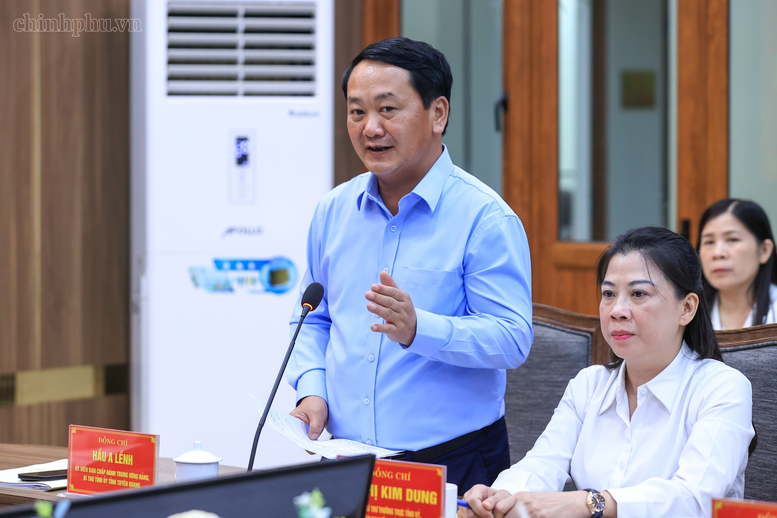 THỦ TƯỚNG LÊ MINH HƯNG LÀM VIỆC VỚI BAN THƯỜNG VỤ TỈNH ỦY TUYÊN QUANG- Ảnh 3.