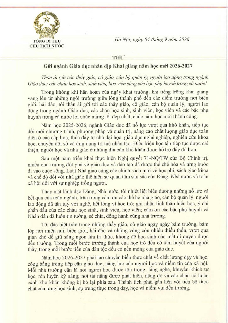 CẢ NƯỚC TƯNG BỪNG KHAI GIẢNG NĂM HỌC MỚI- Ảnh 2.