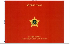 Mẫu Kỷ niệm chương, Cờ thi đua của Bộ Quốc phòng, đơn vị trực thuộc Bộ Quốc phòng