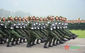 Hợp luyện các khối diễu binh, diễu hành kỷ niệm 70 năm Chiến thắng Điện Biên Phủ