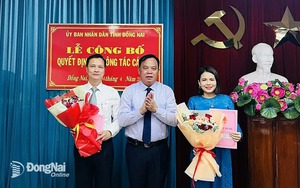 UBND tỉnh Đồng Nai công bố các quyết định về công tác cán bộ