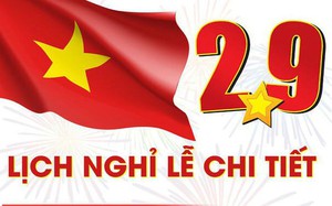 Lịch NGHỈ LỄ QUỐC KHÁNH 2024