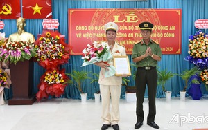 Công bố quyết định nhân sự Trưởng Công an thành phố mới của Tiền Giang